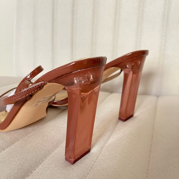 Chocolate Ankle Wrapped Heels - Picture 7 of 10